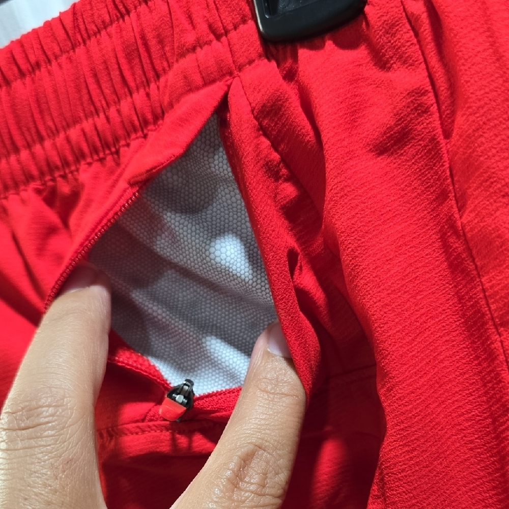 Adidas Red Pants with Tapered Fit and Ankle Cuffs Woman's Size XS - Picture 8 of 14